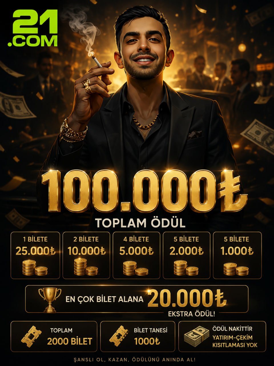 100.000₺ Ödüllü Bilet Etkinliği